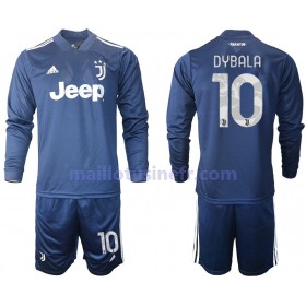 Maillot de Foot Juventus Paulo Dybala 10 Extérieur 2020-21 Manches Longues - Enfant